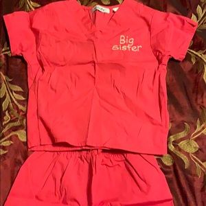 Scoot Big sister Scrubs size 5